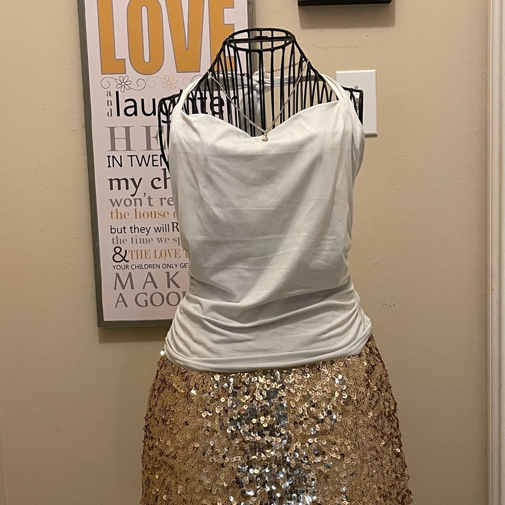 Elegant White Women's Crop Top